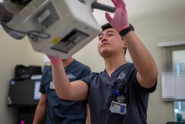 All eight recent North Idaho College radiography technology graduates, including J.P. Smithson, Porthill, shown here, passed the American Registry of Radiologic Technologists National Board Exam on their first attempt.